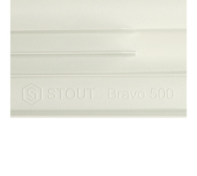 Радиатор алюминиевый боковое подключение STOUT Bravo 500 10 секций SRA-0110-050010 в Архангельске 9