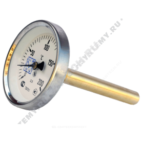 Термометр биметаллический Юмас ТБП-Т 200С Дк 63 L=100 в Архангельске 0