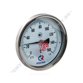 Термометр биметаллический Метер ТБ100 160C Дк 100 L=40 в Архангельске 0