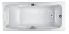 Ванна чугунная Jacob Delafon Rub Repos 170x80 E2915-00 с отверстиями для ручек в Архангельске 0