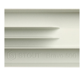 Радиатор алюминиевый боковое подключение STOUT Bravo 500 12 секций SRA-0110-050012 в Архангельске 10