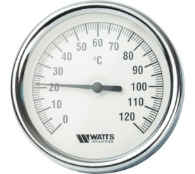 Термометр биметаллический с погружной гильзой 80 мм F+R801(T) 8075 Watts 10005944(03.02.060) в Архангельске 1