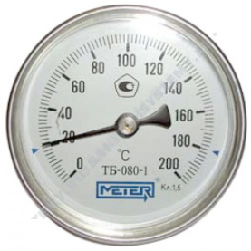 Термометр биметаллический Метер ТБ80 200C Дк 80 L=40 в Архангельске 0
