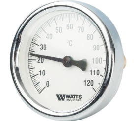 Термометр биметаллический с погружной гильзой 63 мм, штуц F+R801(T) 6375 Watts 10005809(03.01.060) в Архангельске 1