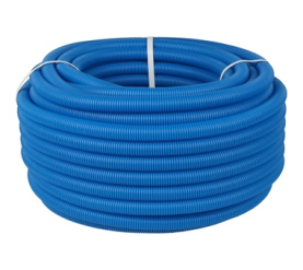 Труба гофрированная ПНД, цвет синий, наружным диаметром 20 мм для труб диаметр STOUT SPG-0001-502016 в Архангельске 0