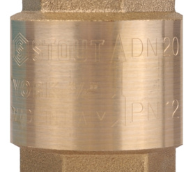 Клапан обратный пружинный муфтовый с пластиковым седлом 3/4 STOUT SVC-0012-000020 в Архангельске 3