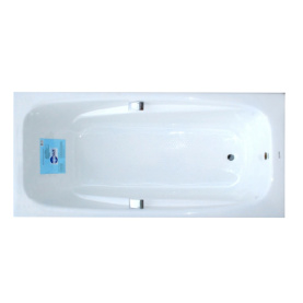Чугунная ванна Aqualux ZYA-24C-2 180x85 белая, без ручек и ножек, антислип в Архангельске 0