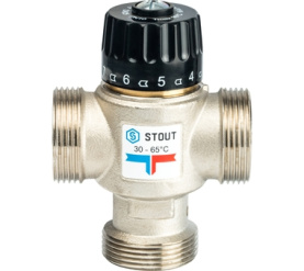 Термостатический смесительный клапан для систем отопления и ГВС 1 1/4 НР 30-65° STOUT SVM-0025-356532 в Архангельске 2