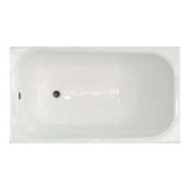 Чугунная ванна Aqualux ZYA-8-1 150x70 goldman белая без ножек антислип в Архангельске 0