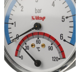 Термоманометр, боковое подключение ITAP 484 1/2 Itap в Архангельске 3