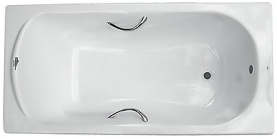 Чугунная ванна Roca Haiti 170x80 2327G000R с противоскольжением, с отверстиями для ручек в Архангельске 0
