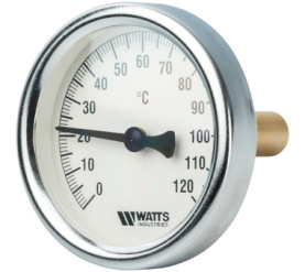 Термометр биметаллический с погружной гильзой 63 мм, штуц F+R801(T) 6350 Watts 10005800(03.01.040) в Архангельске 0