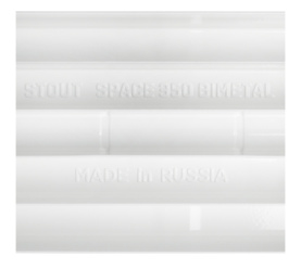 Радиатор биметаллический боковое подключение STOUT Space 350 8 секций SRB-0310-035008 в Архангельске 7