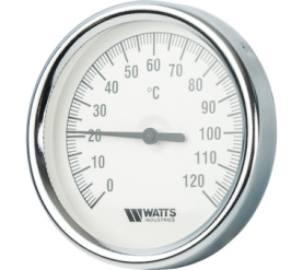 Термометр биметаллический с погружной гильзой 80 мм F+R801(T) 8075 Watts 10005944(03.02.060) в Архангельске 0