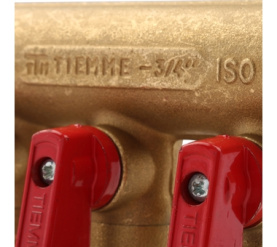 Коллектор распределительный с шаровыми кранами на 3 выхода 3/4х1/2 TIEMME 1820001(1823G160403) в Архангельске 5