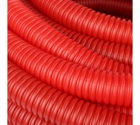 Труба гофрированная ПНД, цвет красный, наружным диаметром 32 мм для труб диаме STOUT SPG-0002-503225 в Архангельске 3