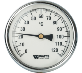Термометр биметаллический с погружной гильзой 100 мм F+R801(T) 100100 Watts 10006076(03.03.100) в Архангельске 1
