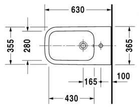 Биде с 1отв белое с крепл. DURAVIT 2259100000 в Архангельске 3