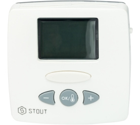 Термостат комнатный электронный WFHT-LCD. С выносным датчиком STOUT STE-0002-000015 в Архангельске 0