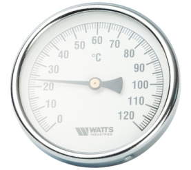 Термометр биметаллический с погружной гильзой 100 мм F+R801(T) 10075 Watts 10006071(03.03.060) в Архангельске 0