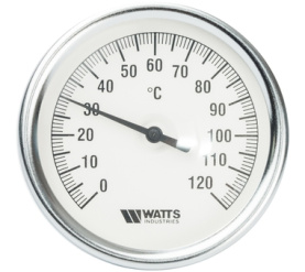 Термометр биметаллический с погружной гильзой 80 мм F+R801(T) 80100 Watts 10005950(03.02.100) в Архангельске 0