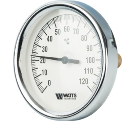 Термометр биметаллический с погружной гильзой 80 мм, штуц F+R801(T) 8050 Watts 10005931(03.02.040) в Архангельске 0